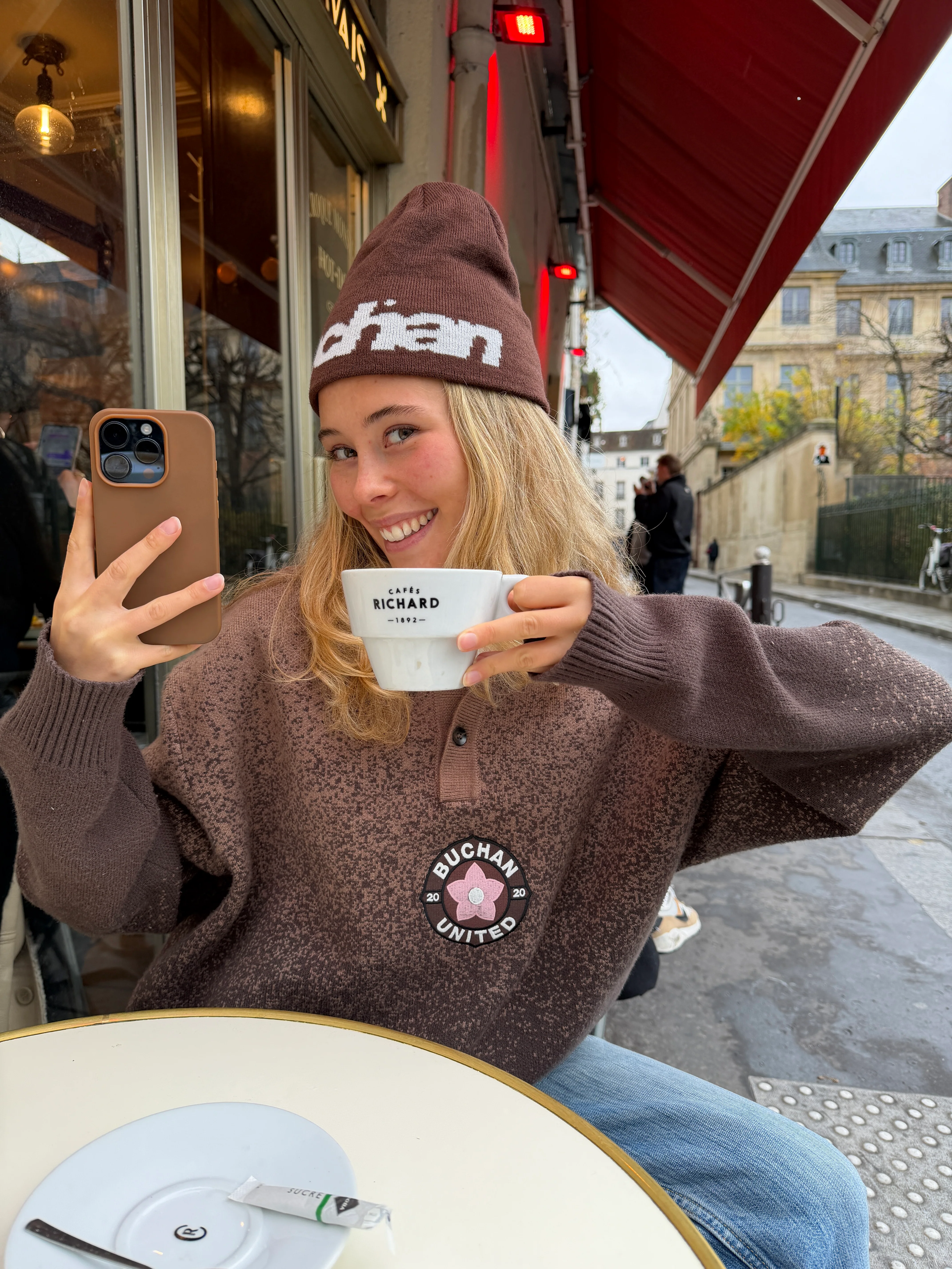 Buchan Beanie - Brown - Image 3
