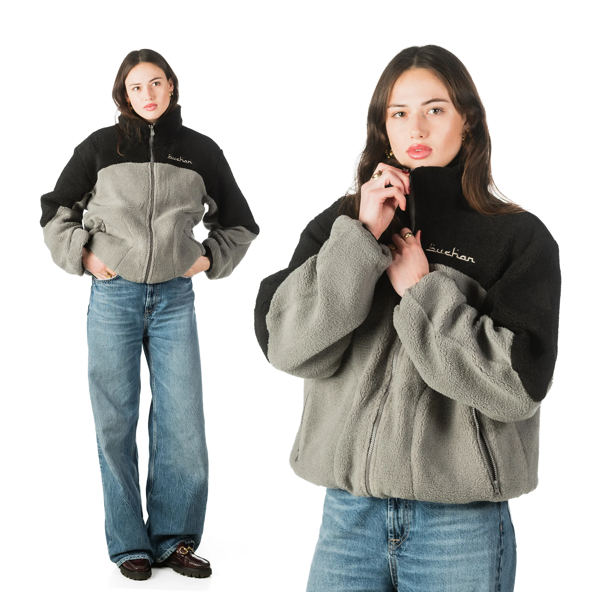 Reversible Buchan Fleece - Black - Image 6