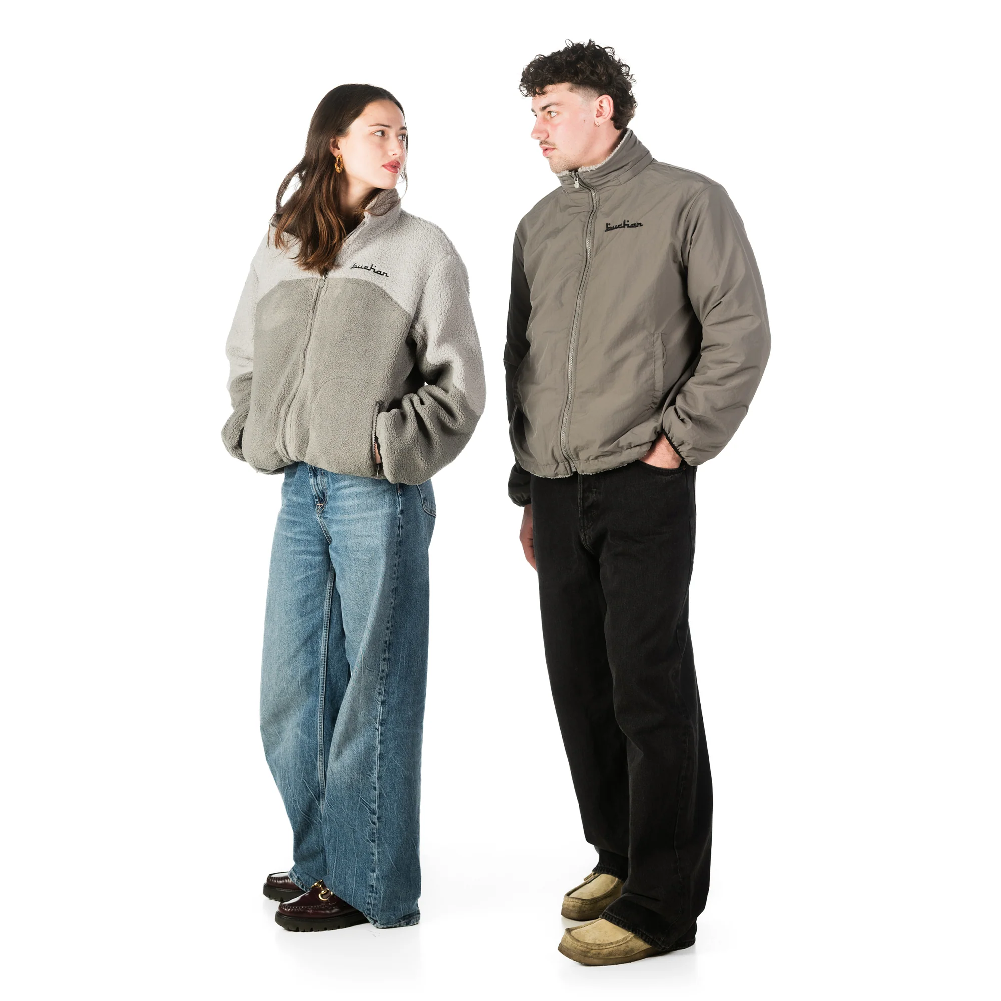 Reversible Buchan Fleece - Grey - Image 3