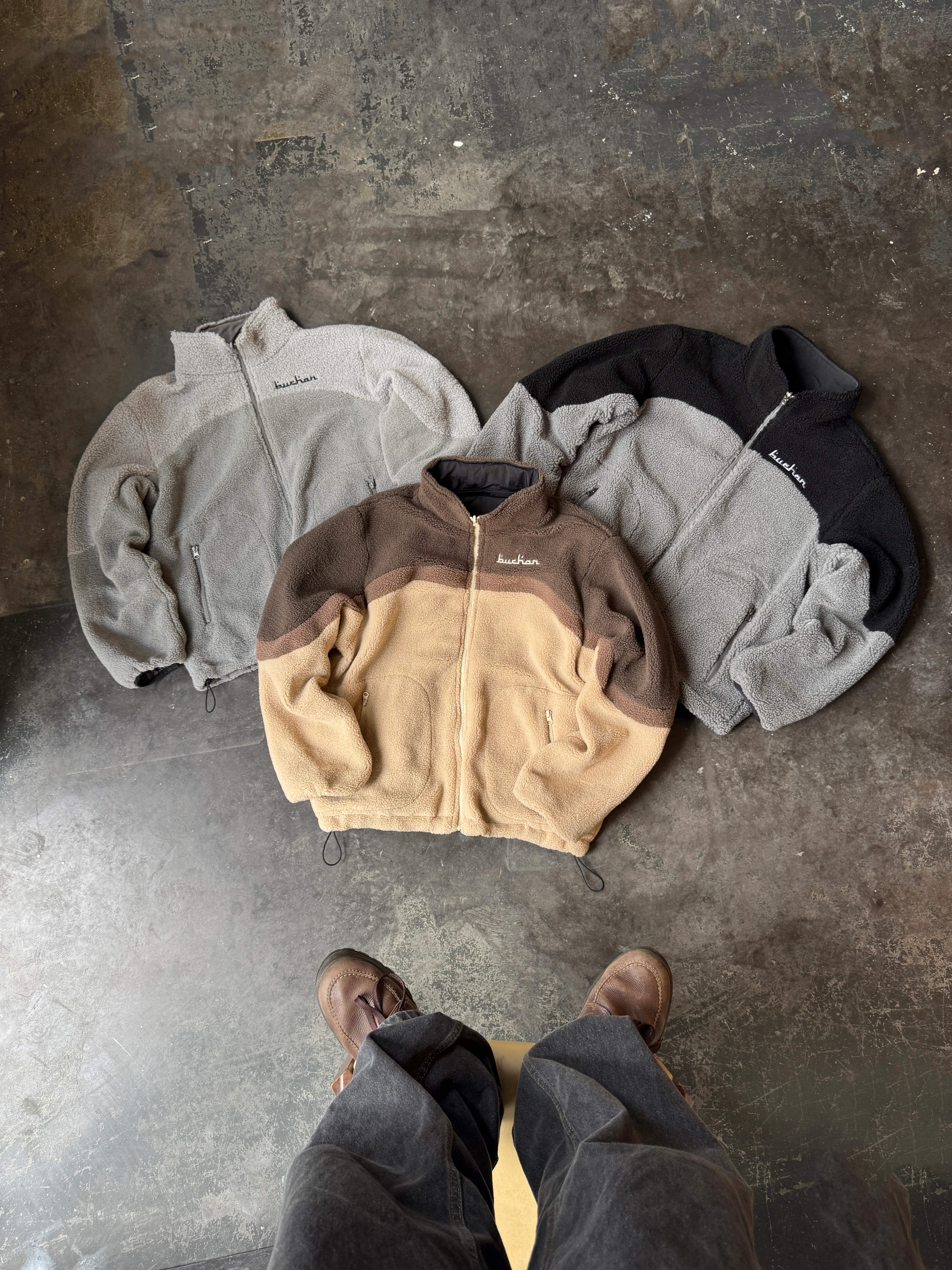 Reversible Buchan Fleece - Grey - Image 5