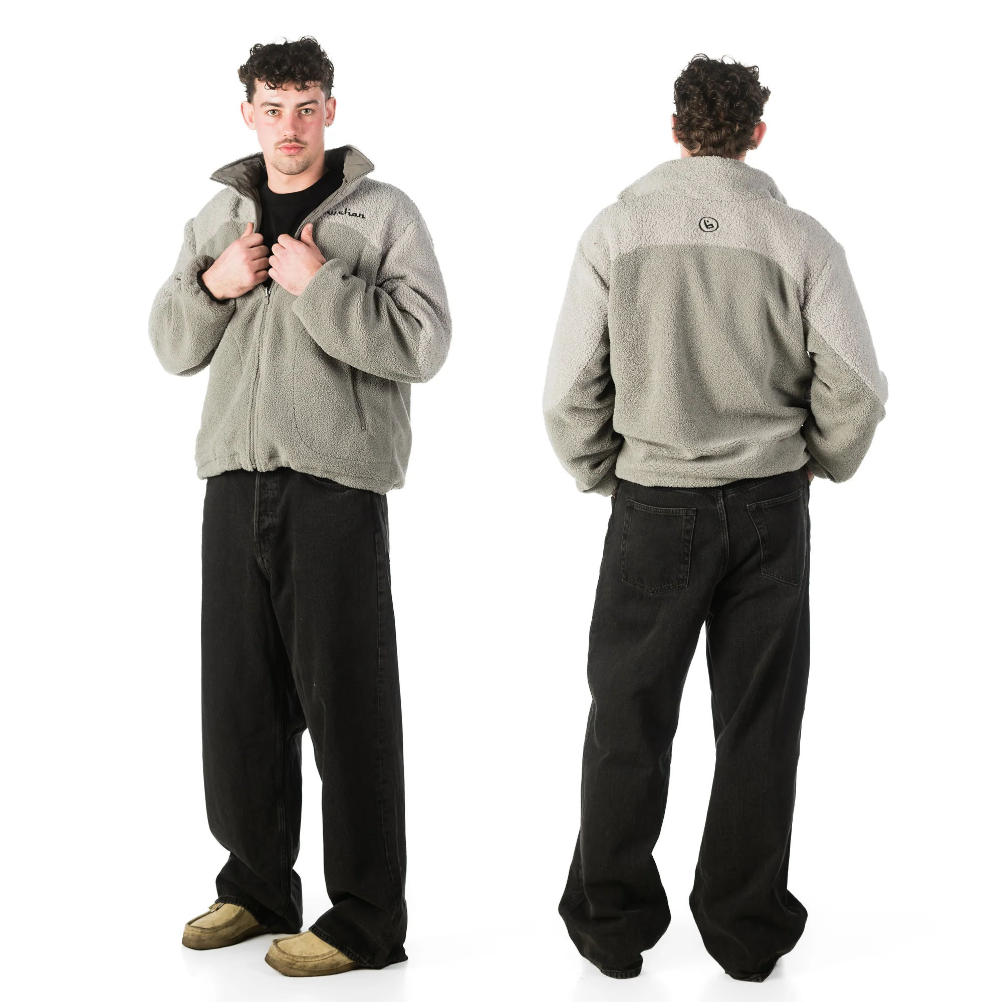 Reversible Buchan Fleece - Grey - Image 6