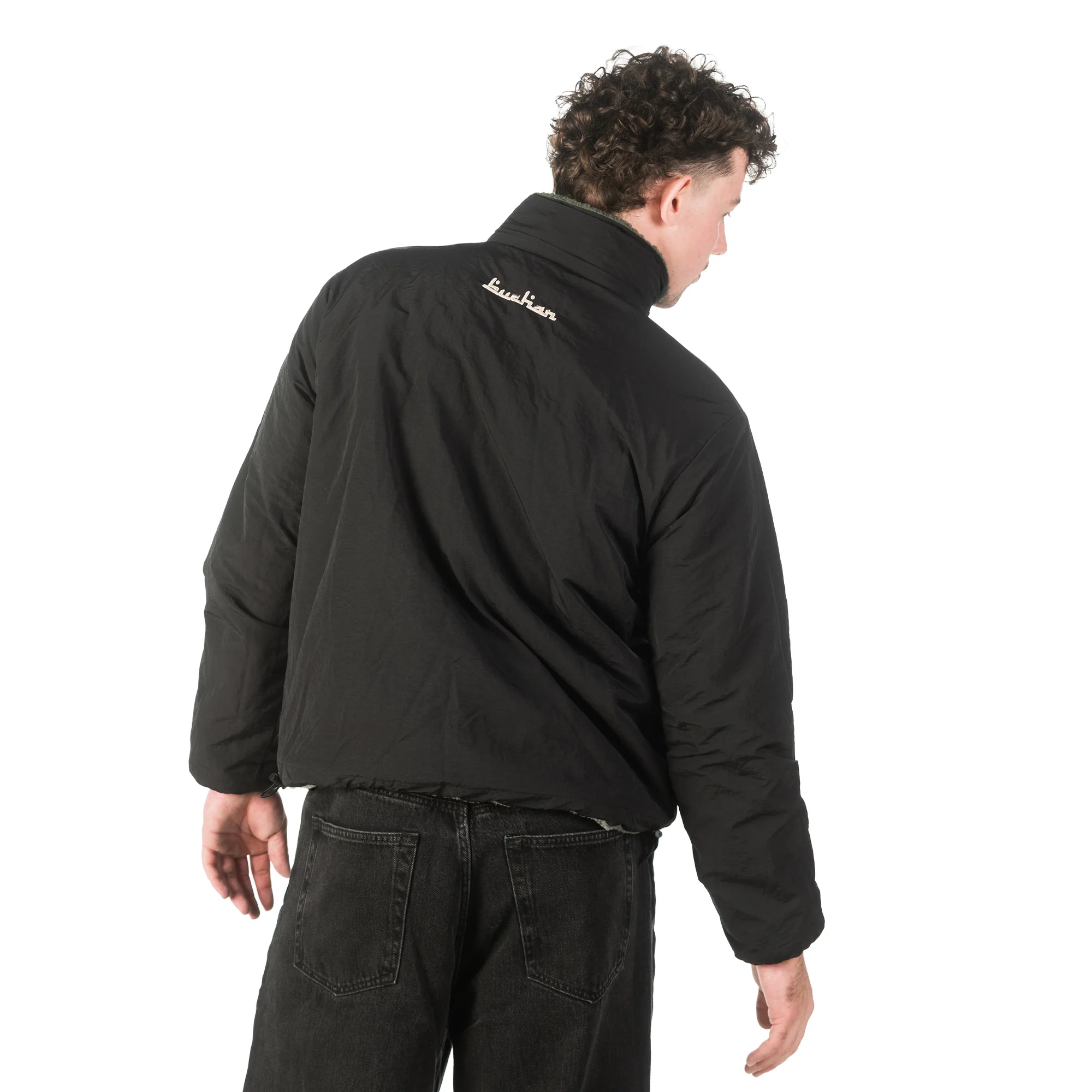 Reversible Buchan Fleece - Khaki - Image 3