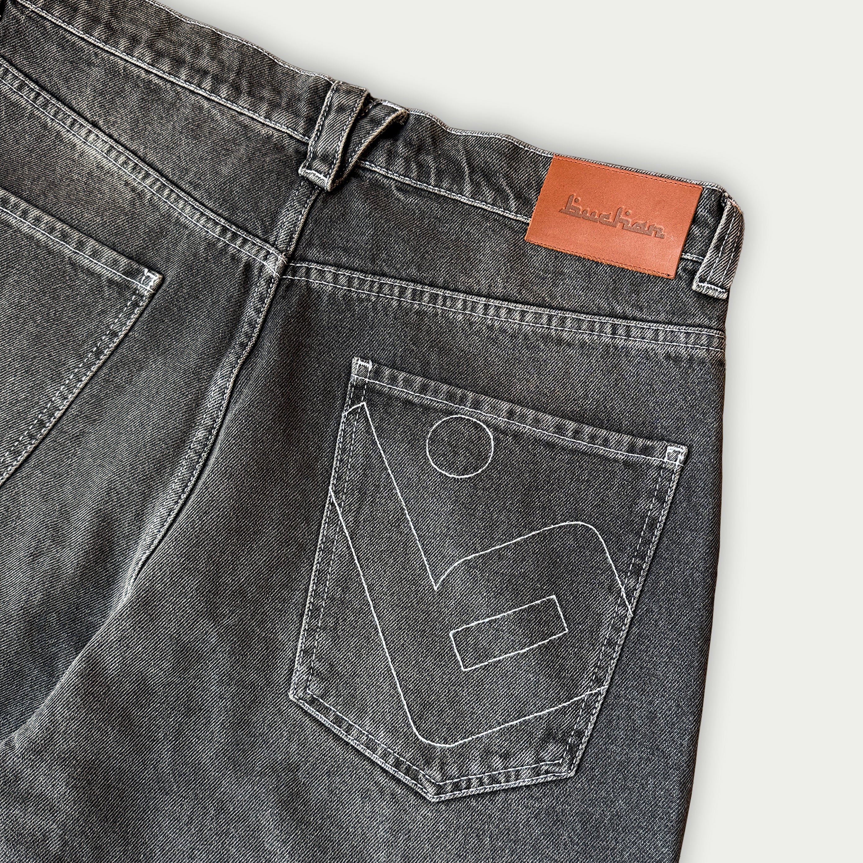 Buchan Jeans - Washed Black - Image 4