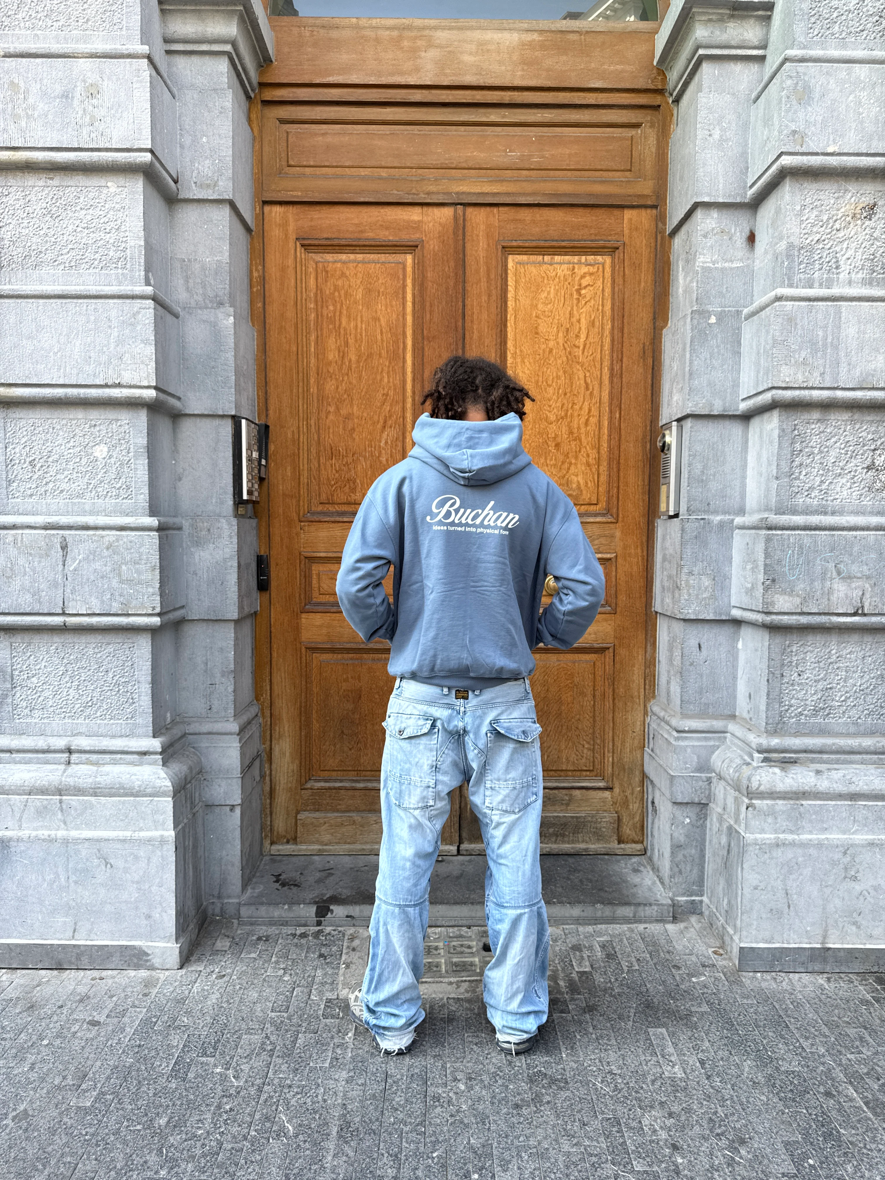 New B Hoodie - Green - Image 3