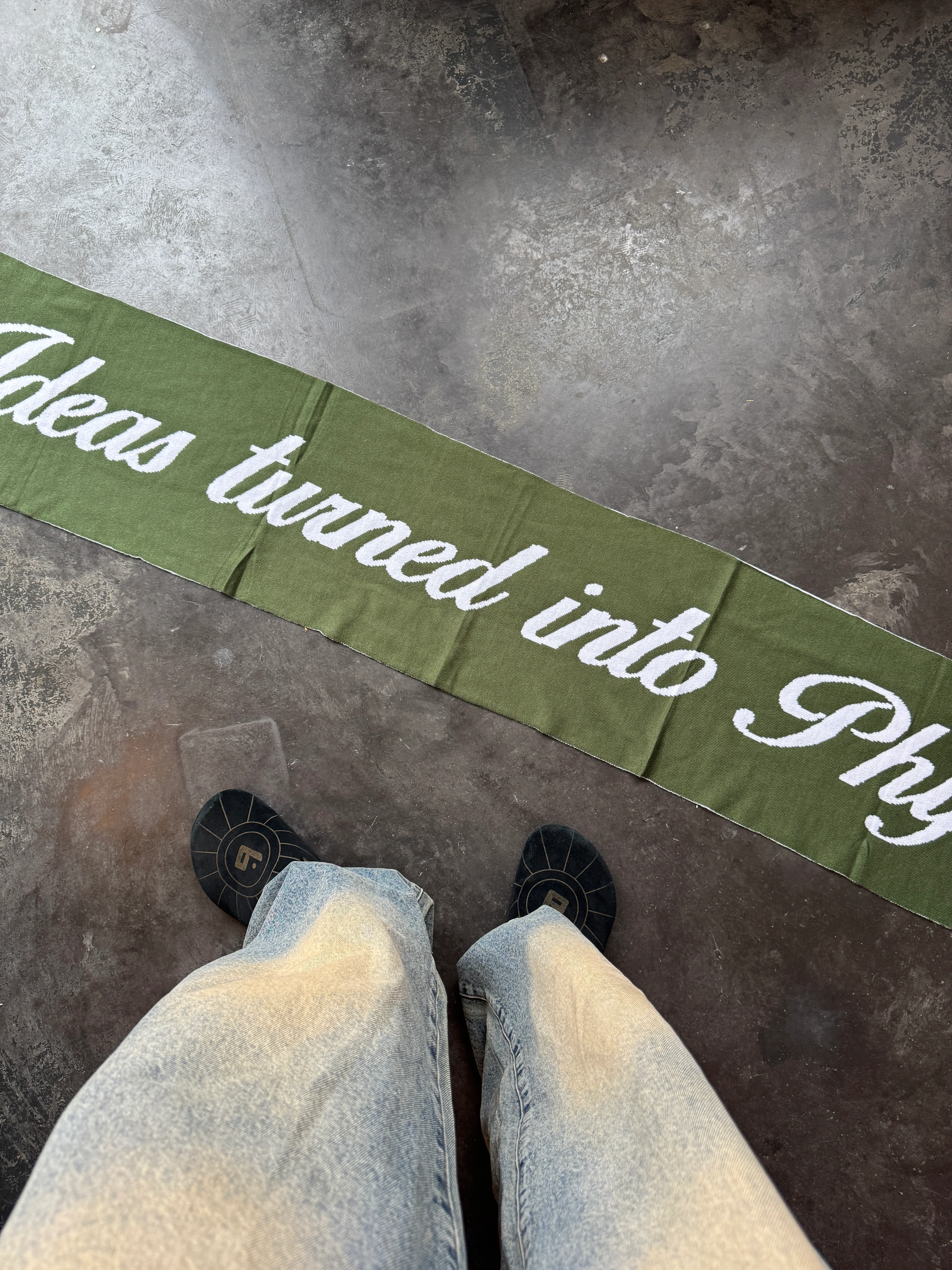Quote Scarf - Green - Image 3
