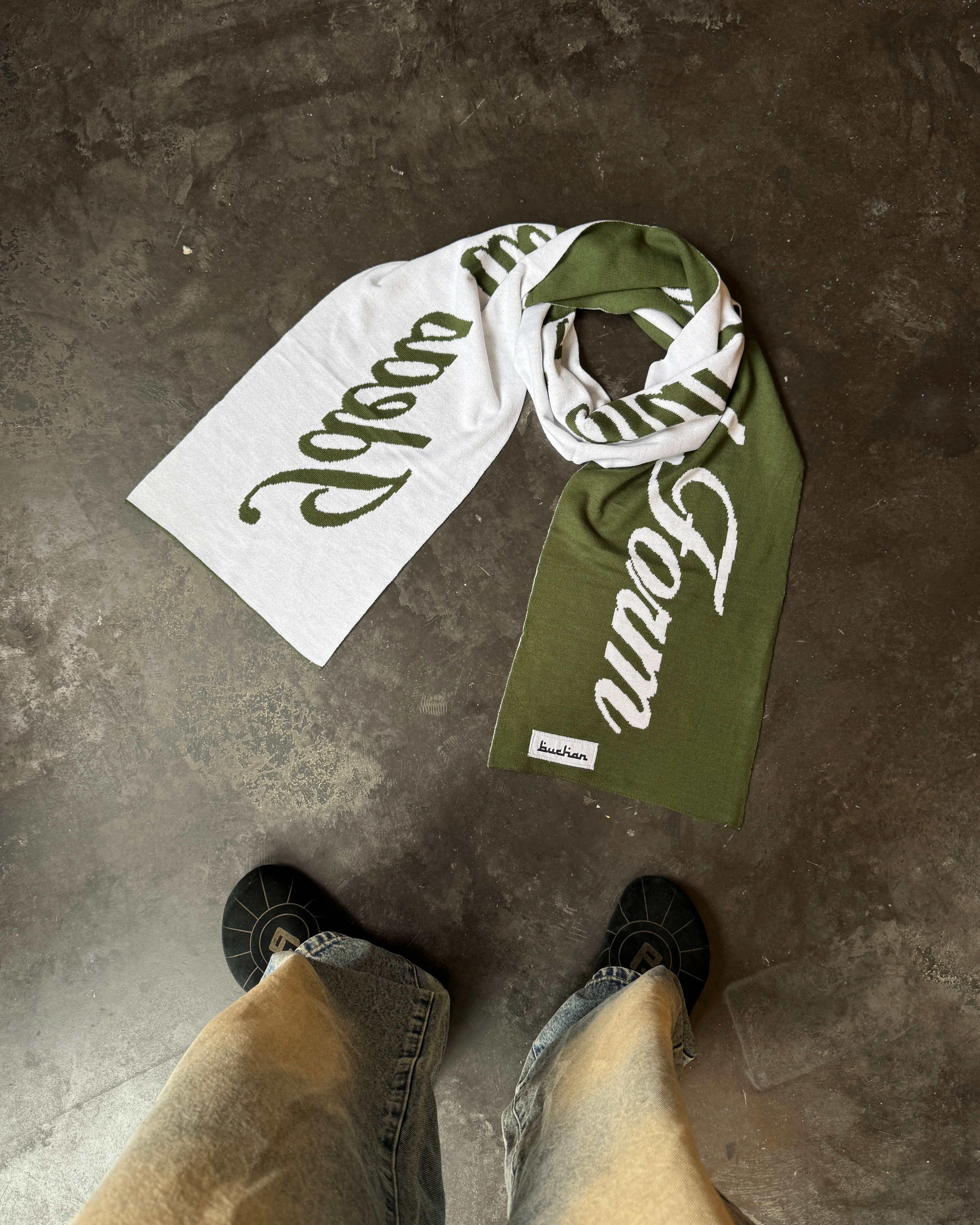 Quote Scarf - Green - Image 7