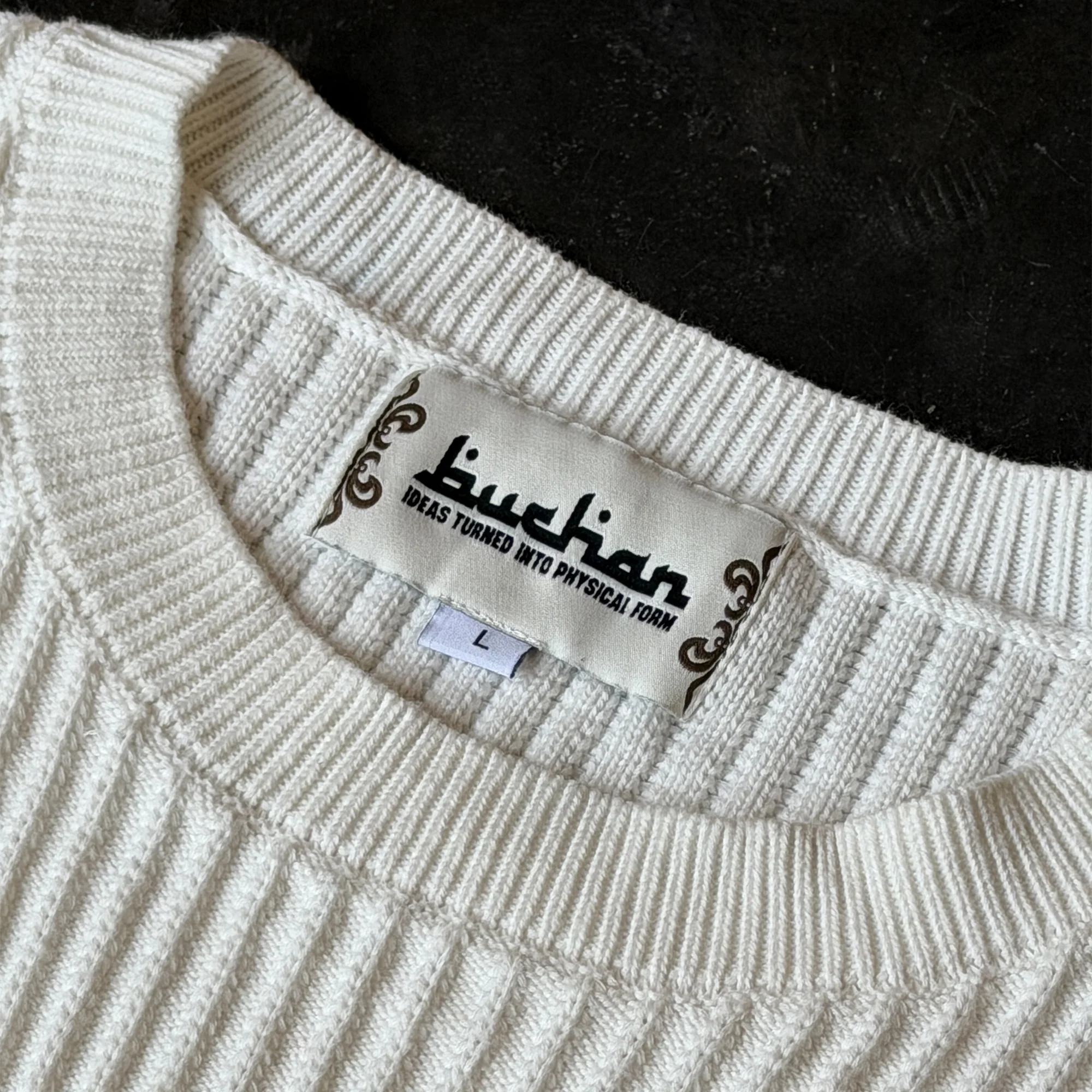 Rib Stitch Knit - White - Image 10