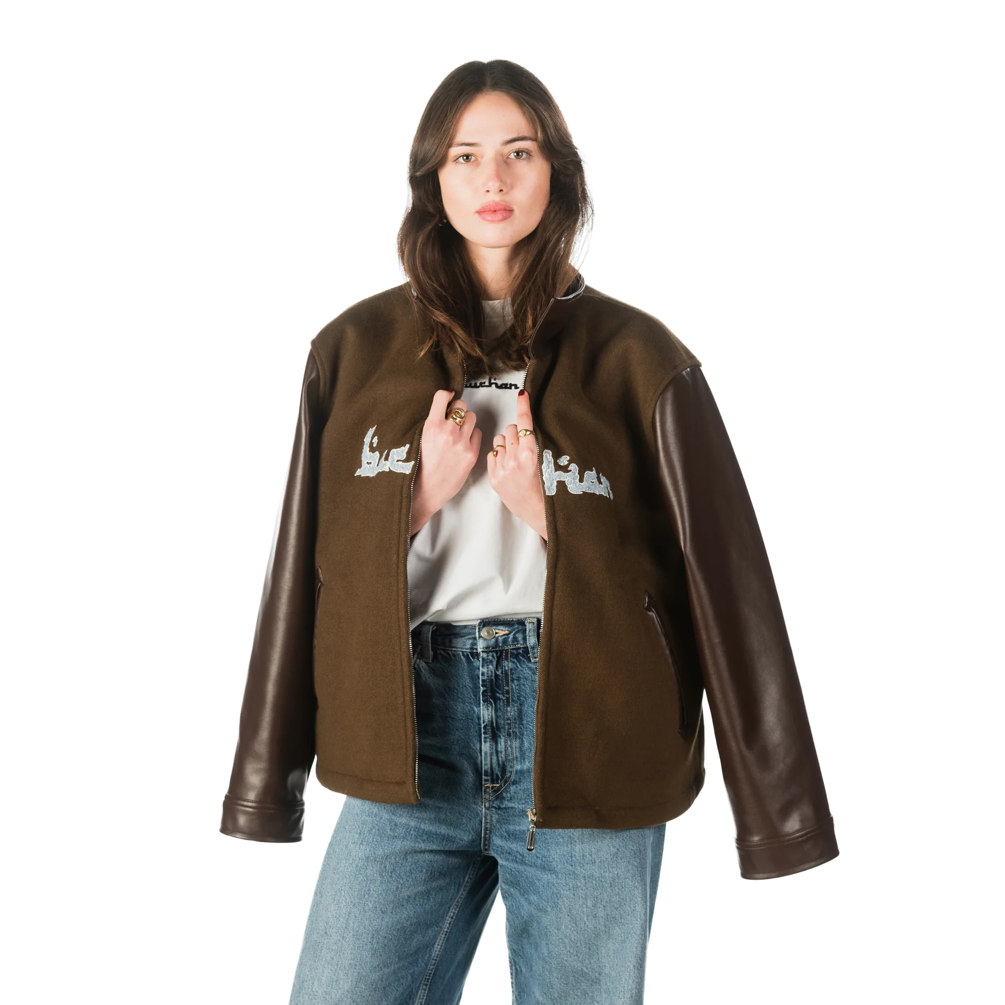 Varsity Wind Jacket - Brown - Image 6
