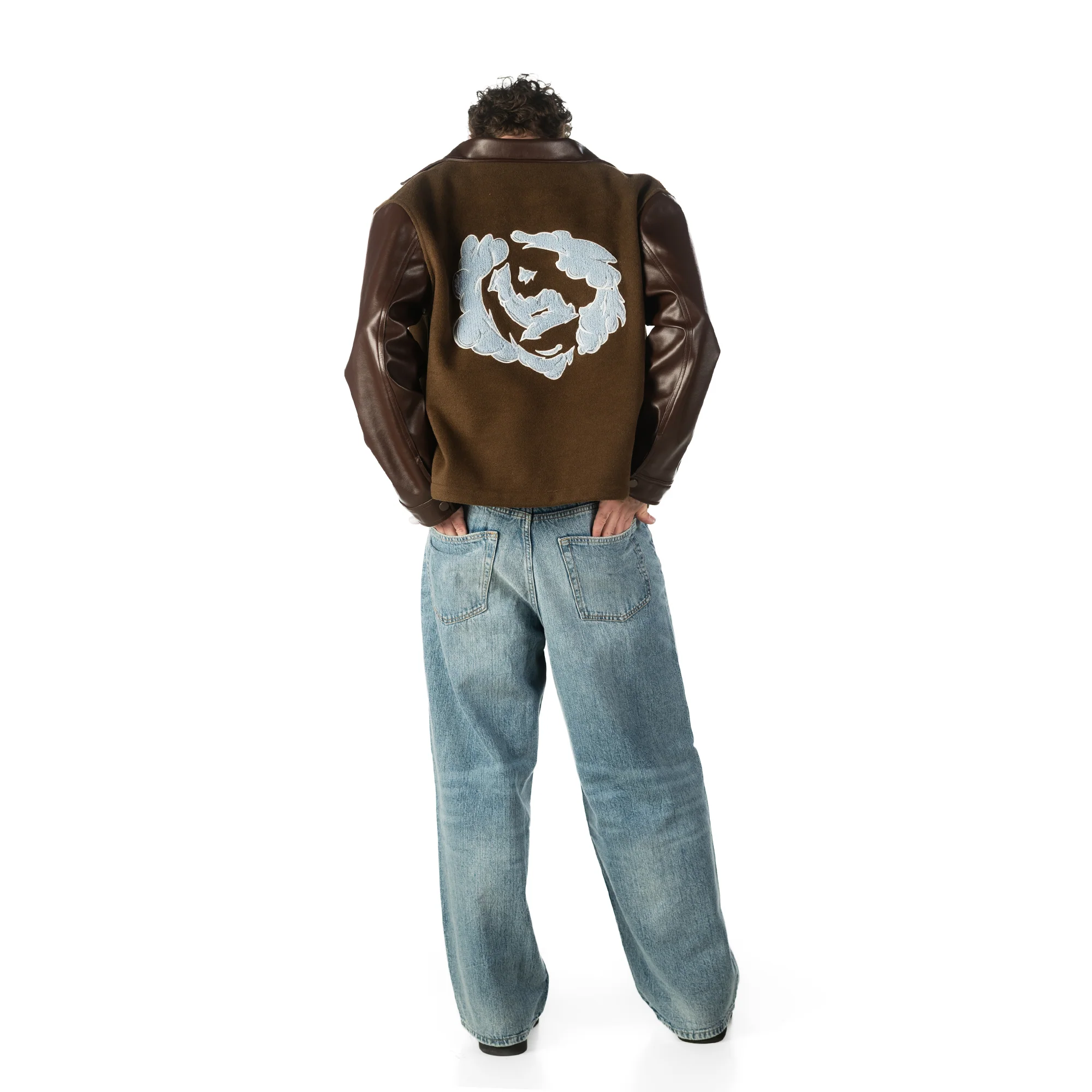 Varsity Wind Jacket - Brown - Image 8